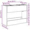 vidaXL Stojalo za dežnik Sonoma hrast 65 x 24 x 50 cm Konstruiran les