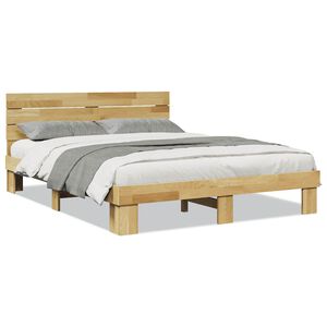 vidaXL posteljni okvir z vzglavjem brez vzmetnice 160x200 cm
