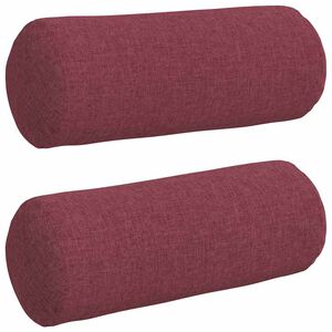 vidaXL Blazine 2 kos blago Vinorodna rdeča &Oslash; 15 x 40 cm