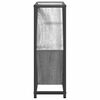 vidaXL Stojalo za vino Siva Sonoma 51 x 18 x 52,5 cm Konstruiran les