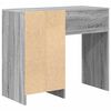 vidaXL Miza s predalom Siva Sonoma 90 x 37.5 x 75 cm Konstruiran les