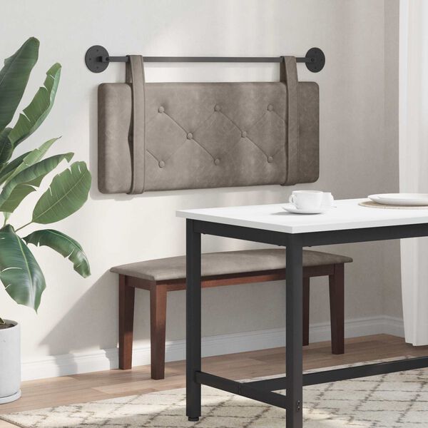 vidaXL Visoki naslon za glavo Siva 100 cm Antikni PU