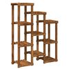 vidaXL Stojalo za rastline Naravna 85 x 30 x 114,5 cm