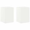 vidaXL Stojalo za rastline 2 pcs Bela 40 x 40 x 60 cm Jeklo