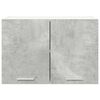 vidaXL Viseča omarica z vrati Beton sivo in bela 60 x 31 x 40 cm