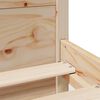 vidaXL Posteljni okvir z vzglavjem 120x190 cm trdna borovina