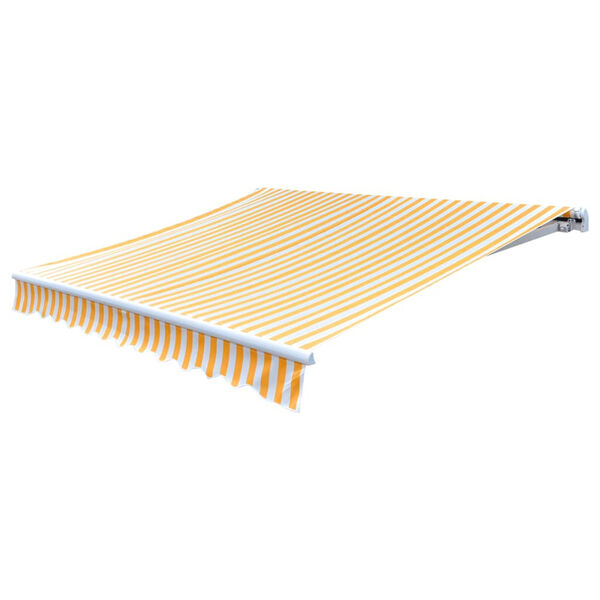 vidaXL Tenda iz platna sončnično rumena in bela 3x2,5 m (brez okvirja)