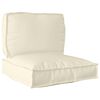 vidaXL Set blazin za palete Oxford tkanina krema 80 x 80 x 12 cm