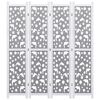 vidaXL Paravan 4-delni siv 140x165 cm trden les