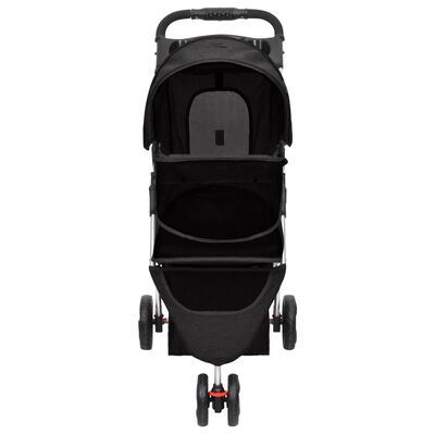 vidaXL Zložljiv pasji voziček črn 80x46x98 cm oxford blago