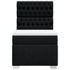 vidaXL Box spring postelja z vzmetnico črn 90x190 cm blago