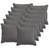 vidaXL Prevleka za blazino 12 kos HOUTEN Svetlo siva 40 x 40 cm