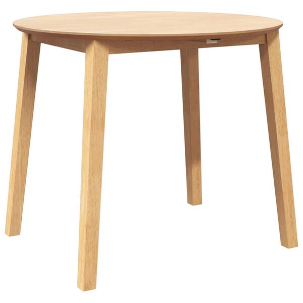 vidaXL jedilna miza iz naravnega masivnega lesa gume