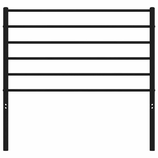 vidaXL Kovinsko nadomestno vzglavje črno 90 cm