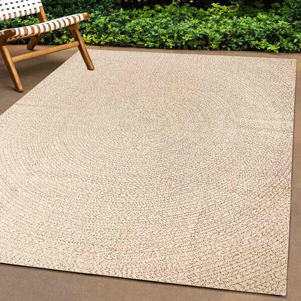 vidaXL Rug "ZIZUR" Bež 80x200 cm Juta videz Notranje in zunanje