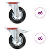 vidaXL Gibljiva kolesa 12 kosov 160 mm