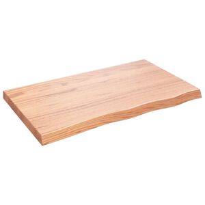 vidaXL Kopalni&scaron;ki pult svetlo rjav 100x60x(2-6) cm obdelan trden les