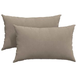 vidaXL Blazine za kavč 2 pcs Taupe 50 x 30 cm blago
