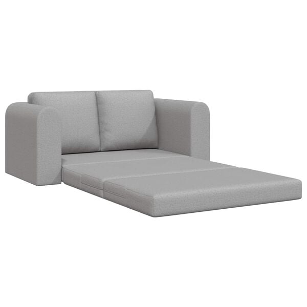 vidaXL Sofa postelja 60cm Oblačno siva blago