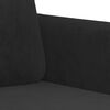 vidaXL Fotelj črn 60 cm žamet