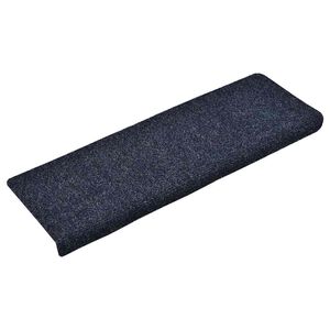 vidaXL Preproge za stopnice samolepilne 15 kosov 65x21x4 cm modre pravokotne robove