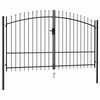 vidaXL Ograjna vrata Woerden dvojna vrata s konico na vrhu 299,5 x 249,5 cm