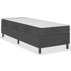 vidaXL Boxspring postelja temno siva iz blaga 90x200 cm