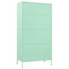 vidaXL Garderobna omara mint zelena 90x50x180 cm jeklo