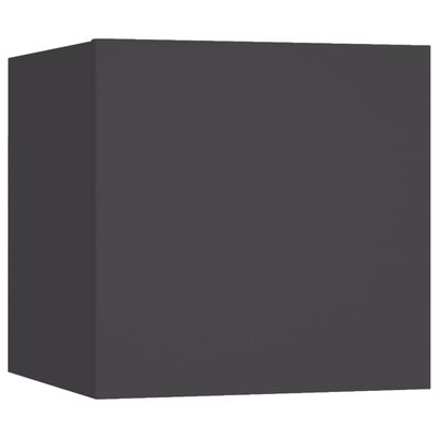 vidaXL Nočna omarica siva 30,5x30x30 cm iverna plošča