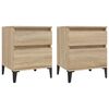 vidaXL Nočna omarica 2 kosa Sonoma hrast 40x35x50 cm