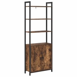 vidaXL Knjigovni omar 6 ravni 60 x 24 x 161 cm Inženirski les