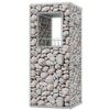 vidaXL Gabion stebriček / korito za rastline 2 kosa jeklo 50x50x120 cm