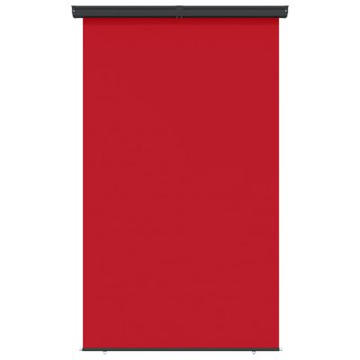 vidaXL Balkonska stranska tenda 170x250 cm rdeča