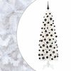 vidaXL Umetno ozko božično drevesce z božično kroglico 180 cm 300 LED