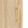 vidaXL Visoka komoda sonoma hrast 69,5x34x180 cm inženirski les