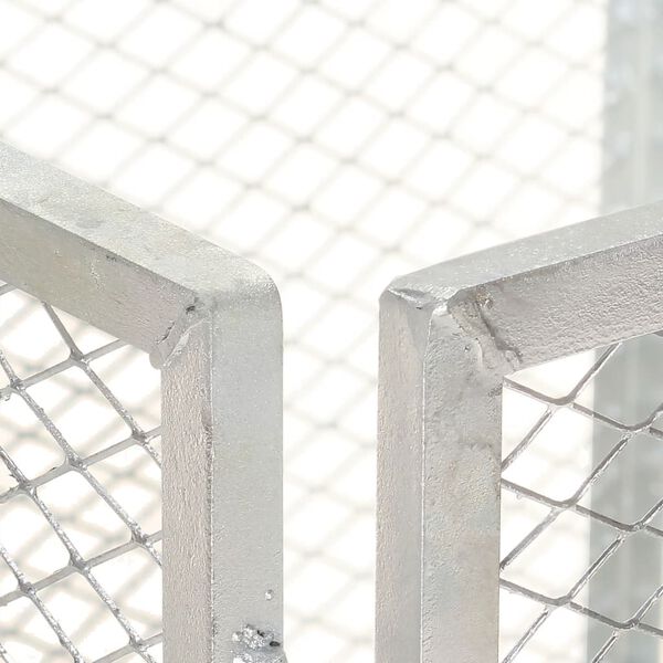 vidaXL WPC vrtni kompostnik 85x85x70 cm pocinkano železo