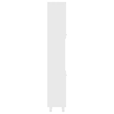 vidaXL Kopalniška omarica bela 30x30x179 cm iverna plošča