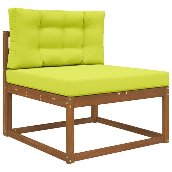 vidaXL Zunanja blazina za kavč 2 pcs Zelena Poliester