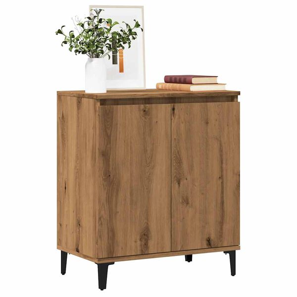 vidaXL Sideboard artisian hrast 60x35x70 cm konstruiran les