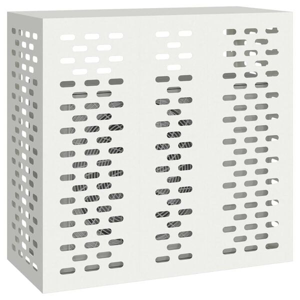 vidaXL Prekrivalo za klimatsko napravo Bela 110 x 50 x 105 cm Jeklo