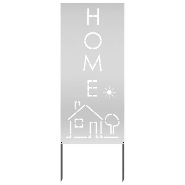 vidaXL Zaslon za zasebnost v vrtu srebrna 50 x 140 cm Pocinkano jeklo