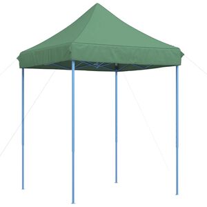vidaXL Zložljivi pop-up &scaron;otor za zabave zelen 200x200x306 cm