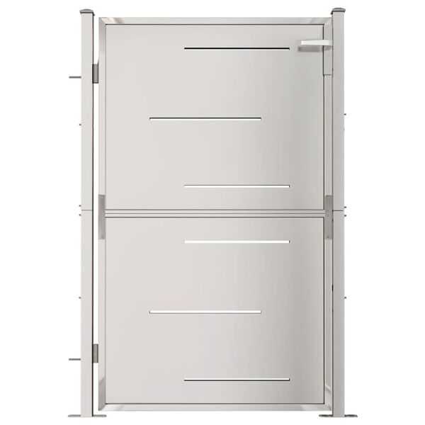 vidaXL Vrtna vrata 100x145 cm nerjaveče jeklo