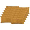 vidaXL Prevleka za blazino 12 kos HOUTEN Rumena 40 x 80 cm Mikrofibra