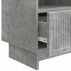 vidaXL TV omarica Betonsko siva 102 x 34,5 x 50 cm Inženirski les