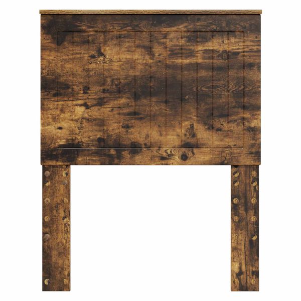 vidaXL Vzglavje z vzglavjem Dimljeni oreh 75 cm Konstruiran les