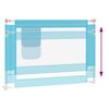 vidaXL Posteljno varovalo za malčke modro 90x25 cm blago