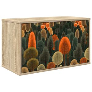 vidaXL Stenska TV omarica ZAANDAM 69 x 33 x 40 cm Sonoma hrast