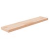 vidaXL Polica 100x20x4 cm neobdelana trdna hrastovina