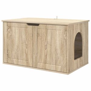 vidaXL Mačja hi&scaron;a Sonoma 85 x 55 x 50,5 cm Inženirski les